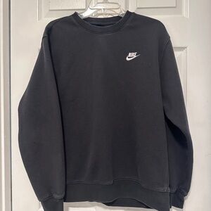 Nike Crewneck Pullover Sweater Sweatshirt Black Medium